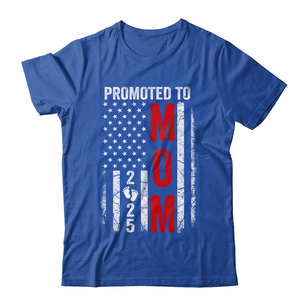 Patriotic Promoted To Mom 2025 First Time New Mommy Shirt & Tank Top | siriusteestore