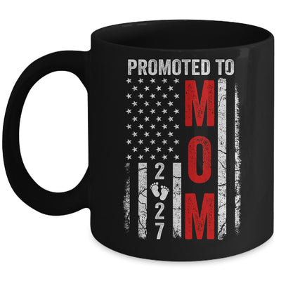 Patriotic Promoted To Mom 2027 First Time New Mommy Mug | siriusteestore