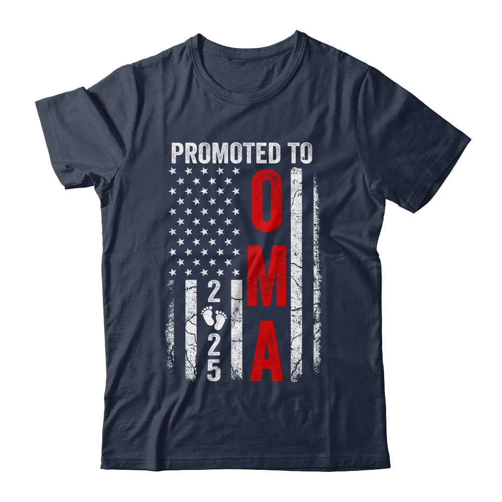 Patriotic Promoted To Oma 2025 First Time New Oma Shirt & Tank Top | siriusteestore