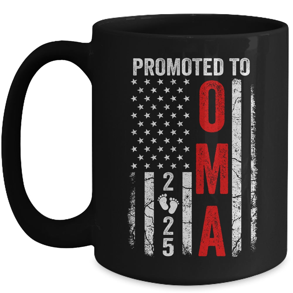 Patriotic Promoted To Oma 2025 First Time New Oma Mug | siriusteestore