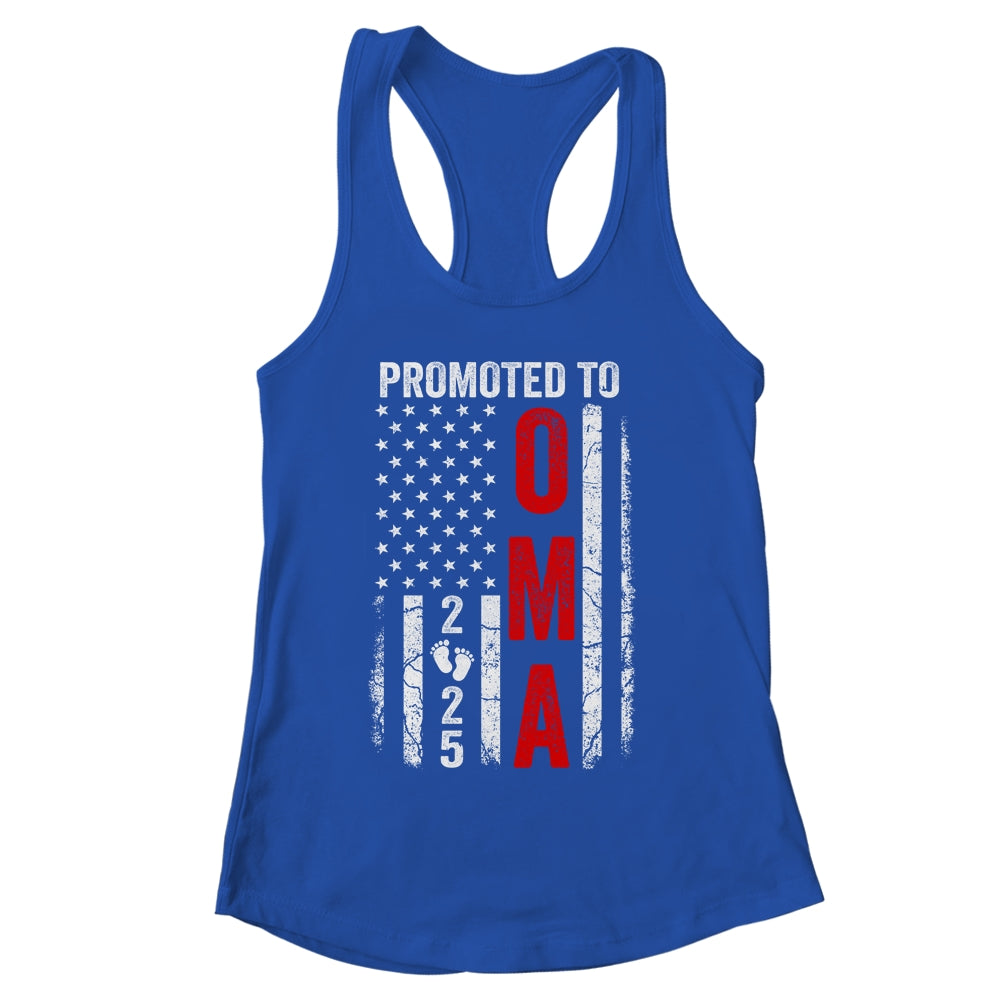 Patriotic Promoted To Oma 2025 First Time New Oma Shirt & Tank Top | siriusteestore