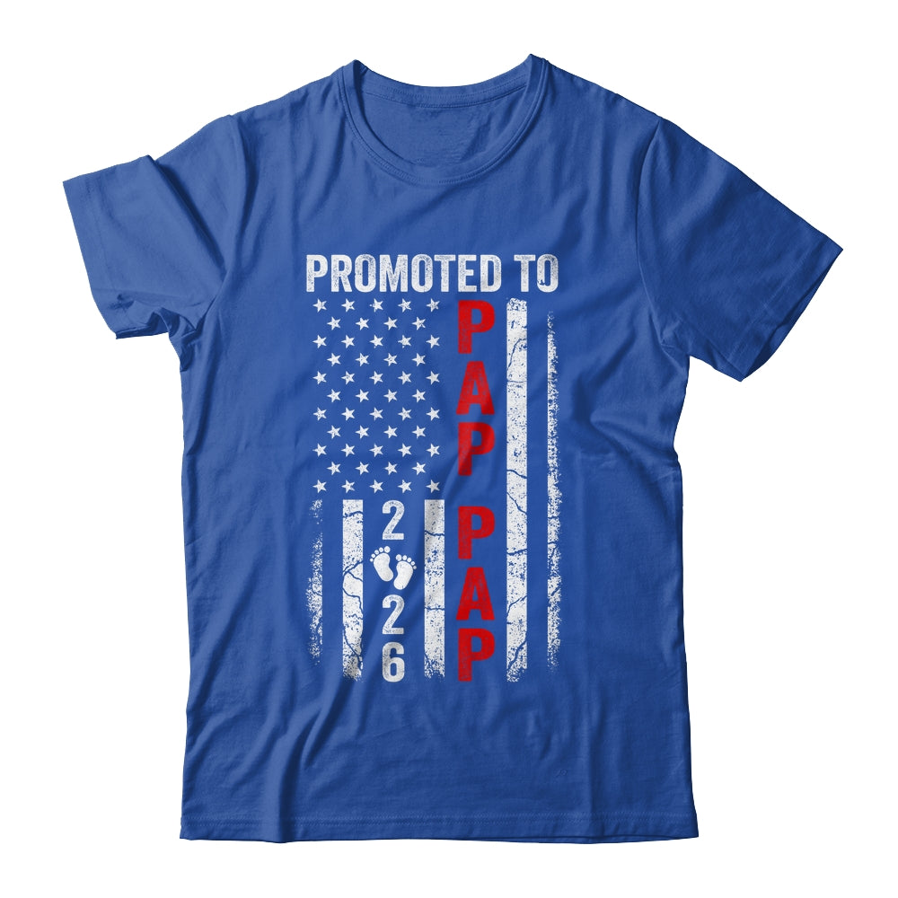 Patriotic Promoted To Pap Pap 2026 First Time New Pap Pap Shirt & Hoodie | siriusteestore