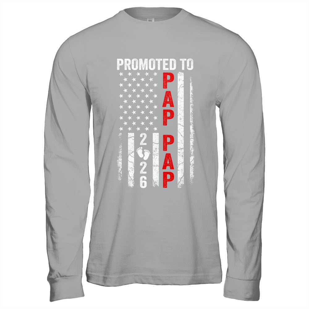 Patriotic Promoted To Pap Pap 2026 First Time New Pap Pap Shirt & Hoodie | siriusteestore