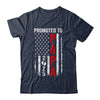 Patriotic Promoted To Papa 2025 First Time New Papa Shirt & Hoodie | siriusteestore