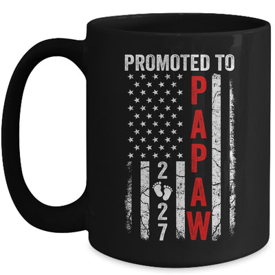 Patriotic Promoted To Papaw 2027 First Time New Papaw Mug | siriusteestore