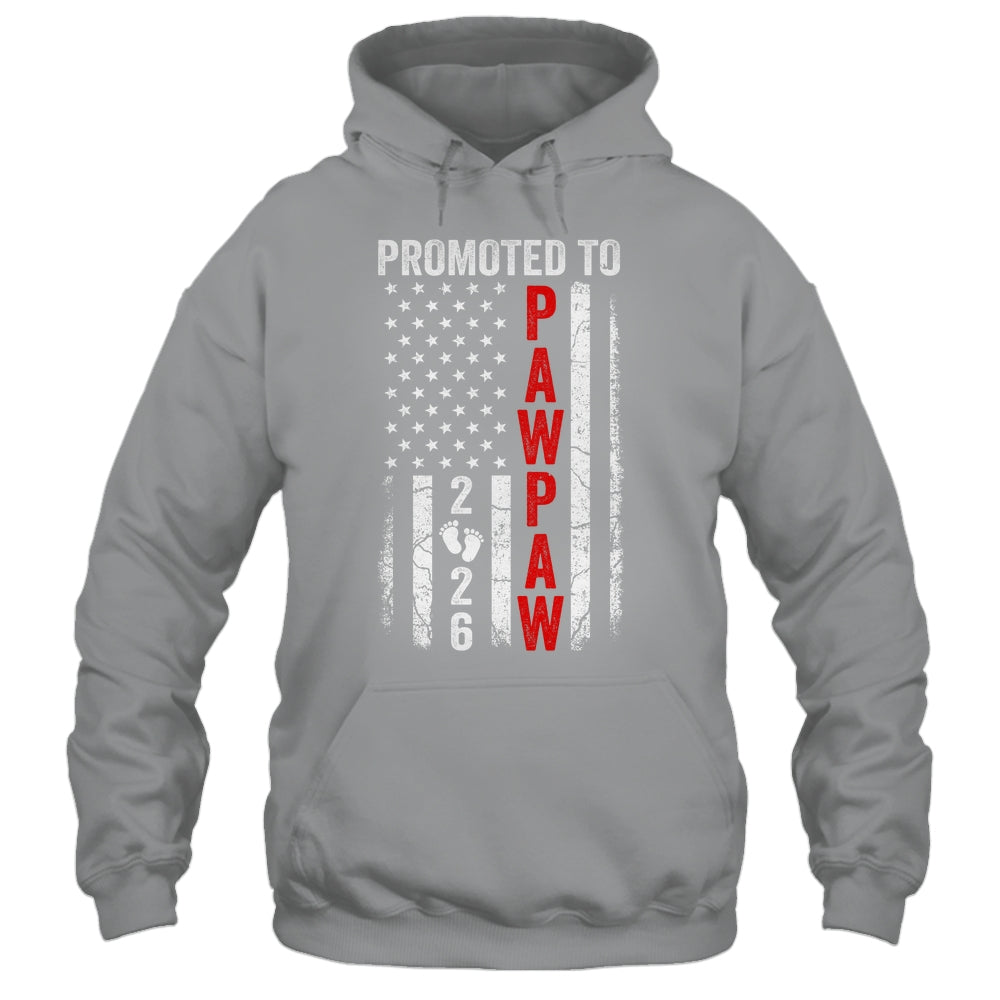 Patriotic Promoted To Pawpaw 2026 First Time New Pawpaw Shirt & Hoodie | siriusteestore