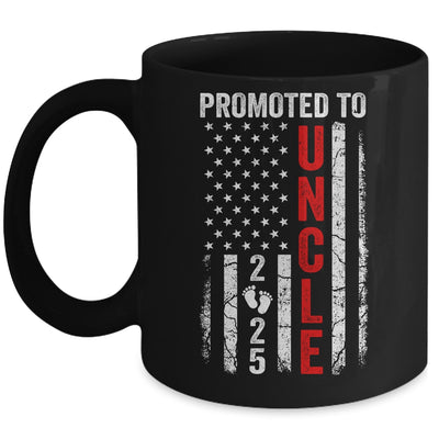 Patriotic Promoted To Uncle 2025 First Time New Uncle Mug | siriusteestore