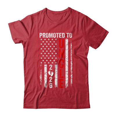 Patriotic Promoted To Uncle 2026 First Time New Uncle Shirt & Hoodie | siriusteestore