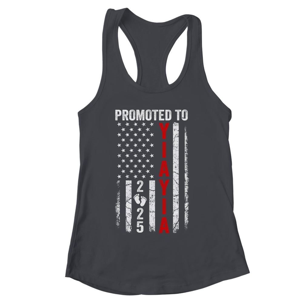 Patriotic Promoted To Yiayia 2025 First Time New Yiayia Shirt & Tank Top | siriusteestore