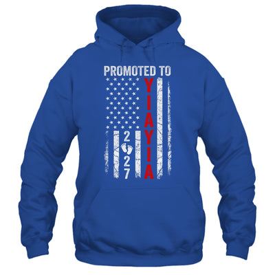 Patriotic Promoted To Yiayia 2027 First Time New Yiayia Shirt & Hoodie | siriusteestore