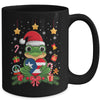 Patriotic Puerto Rico Flag Frog Tree Christmas Puero Rican Mug | siriusteestore