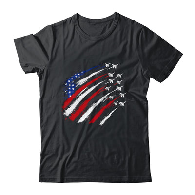 Patriotic Red Blue USA Flag Fighter Jets 4th Of July Shirt & Tank Top | siriusteestore