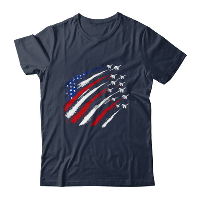 Patriotic Red Blue USA Flag Fighter Jets 4th Of July Shirt & Tank Top | siriusteestore