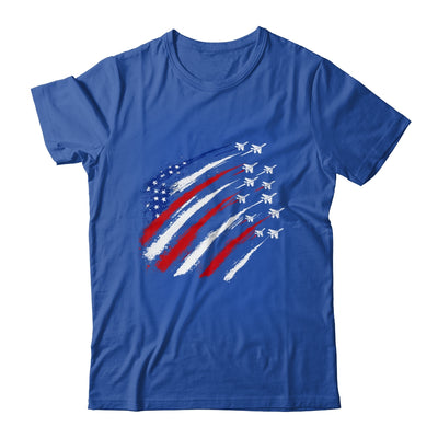 Patriotic Red Blue USA Flag Fighter Jets 4th Of July Shirt & Tank Top | siriusteestore