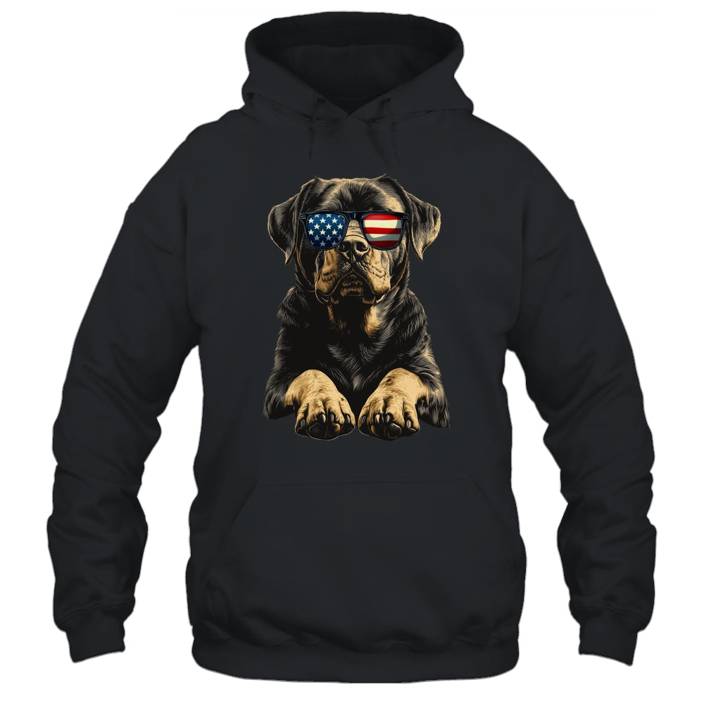 Patriotic Rottweiler Dog USA Flag 4th Of July Shirt & Tank Top | siriusteestore