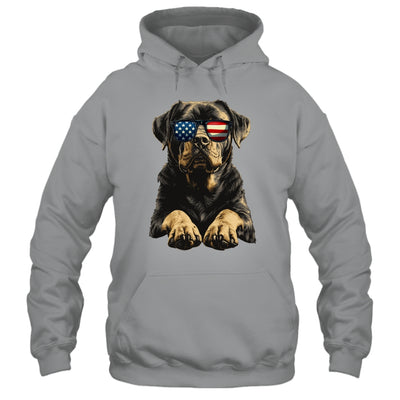 Patriotic Rottweiler Dog USA Flag 4th Of July Shirt & Tank Top | siriusteestore