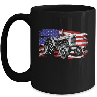 Patriotic Tractor USA American Flag Tractor Farm Men Women Mug | siriusteestore