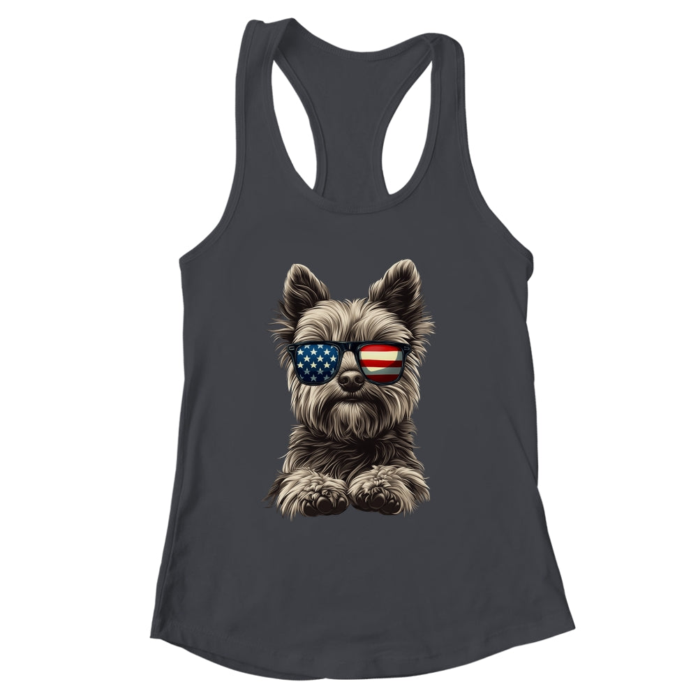 Patriotic Yorkshire Terrier Dog USA Flag 4th Of July Shirt & Tank Top | siriusteestore
