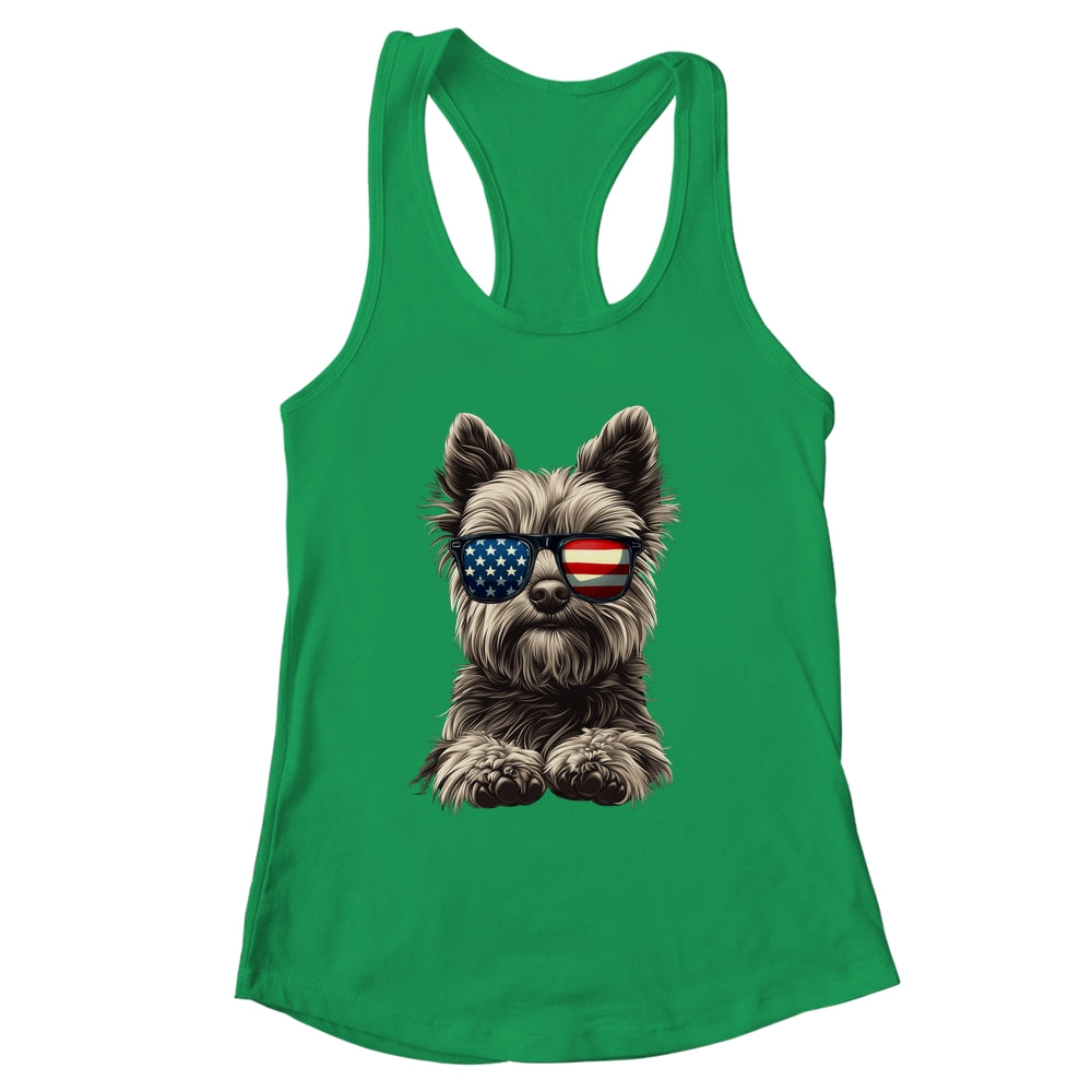 Patriotic Yorkshire Terrier Dog USA Flag 4th Of July Shirt & Tank Top | siriusteestore