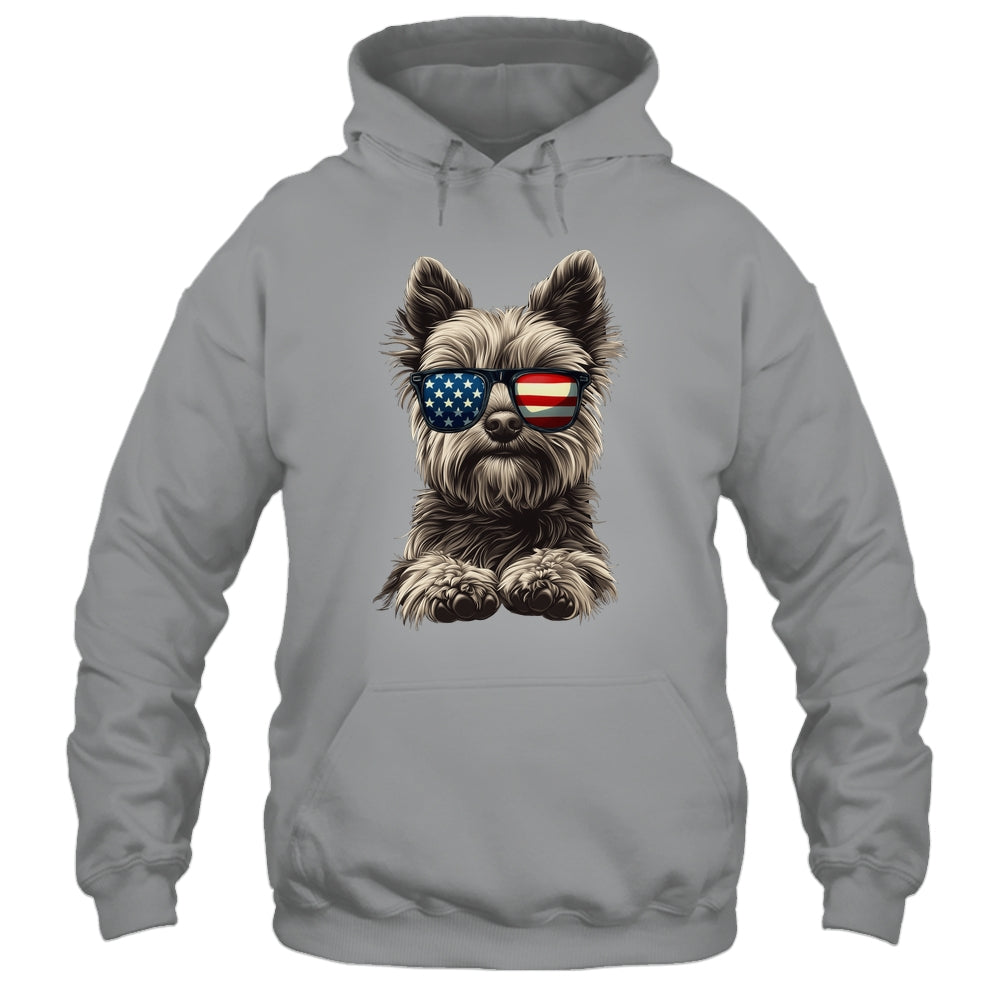 Patriotic Yorkshire Terrier Dog USA Flag 4th Of July Shirt & Tank Top | siriusteestore