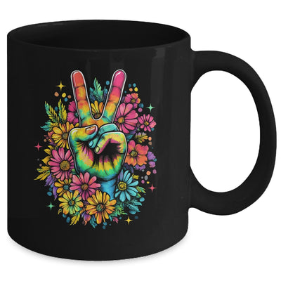 Peace Hippie 60s 70s Tie Dye Flower Love Women Costume Mug | siriusteestore