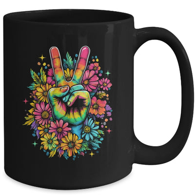 Peace Hippie 60s 70s Tie Dye Flower Love Women Costume Mug | siriusteestore