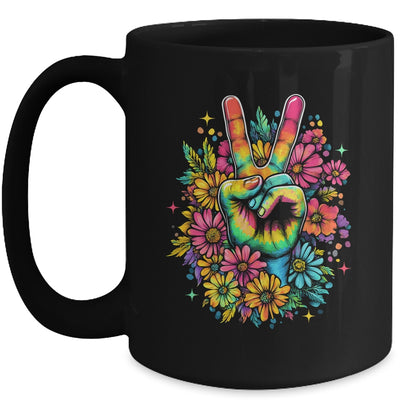 Peace Hippie 60s 70s Tie Dye Flower Love Women Costume Mug | siriusteestore