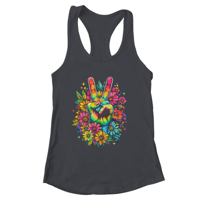 Peace Hippie 60s 70s Tie Dye Flower Love Women Costume Shirt & Tank Top | siriusteestore