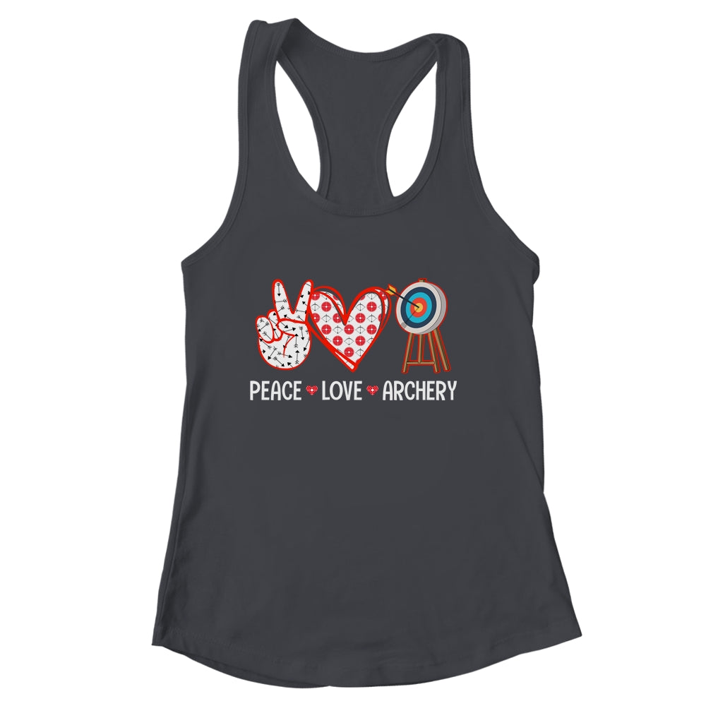 Peace Love Archery Target Men Women Girls Archers Design Shirt & Tank Top | siriusteestore