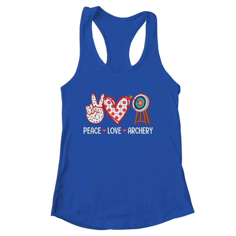 Peace Love Archery Target Men Women Girls Archers Design Shirt & Tank Top | siriusteestore