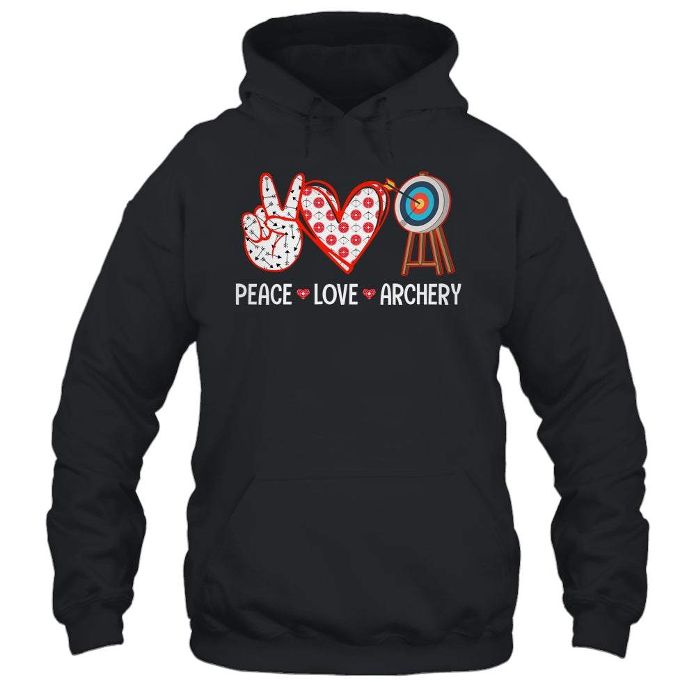 Peace Love Archery Target Men Women Girls Archers Design Shirt & Tank Top | siriusteestore