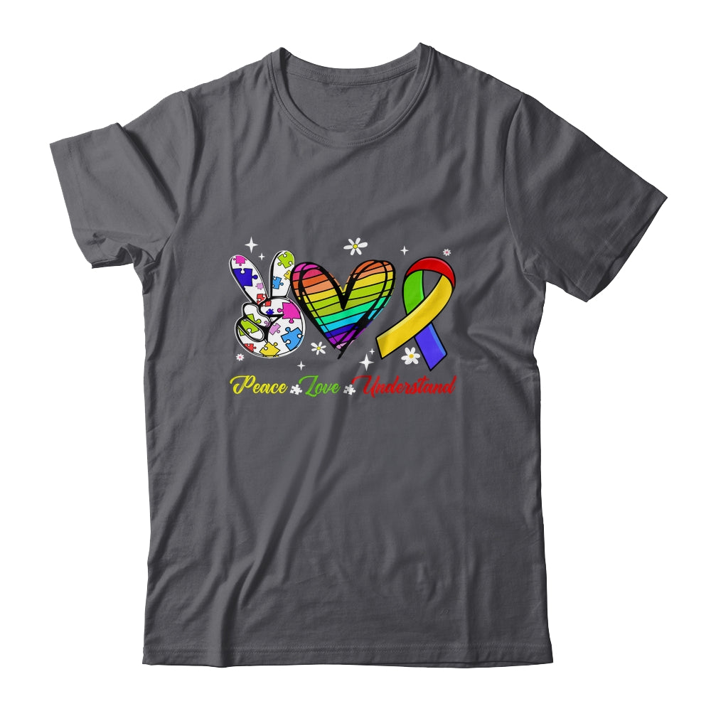 Peace Love Autism Awareness Autism Kids Mom Dad Shirt & Hoodie | siriusteestore