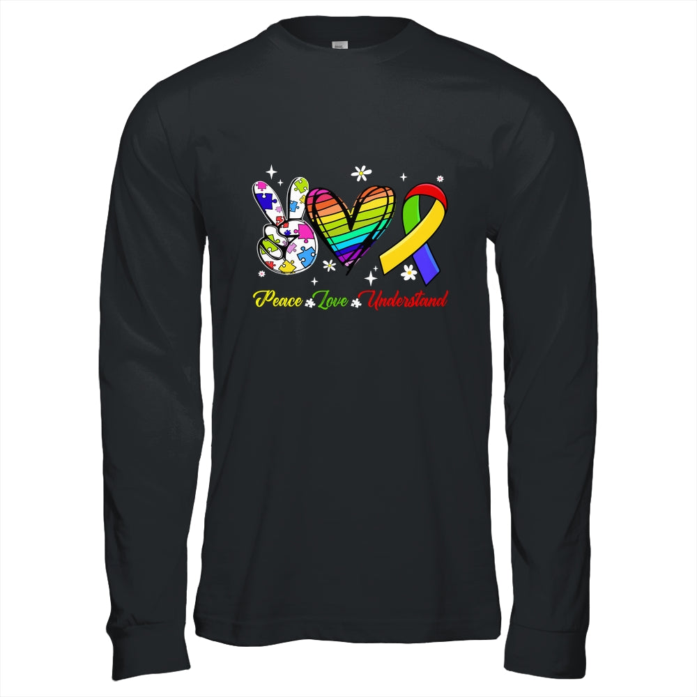 Peace Love Autism Awareness Autism Kids Mom Dad Shirt & Hoodie | siriusteestore
