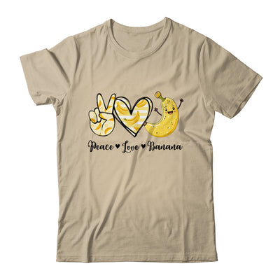 Peace Love Bananas Fresh Banana For Fruit Lover Vegan Shirt & Tank Top | siriusteestore
