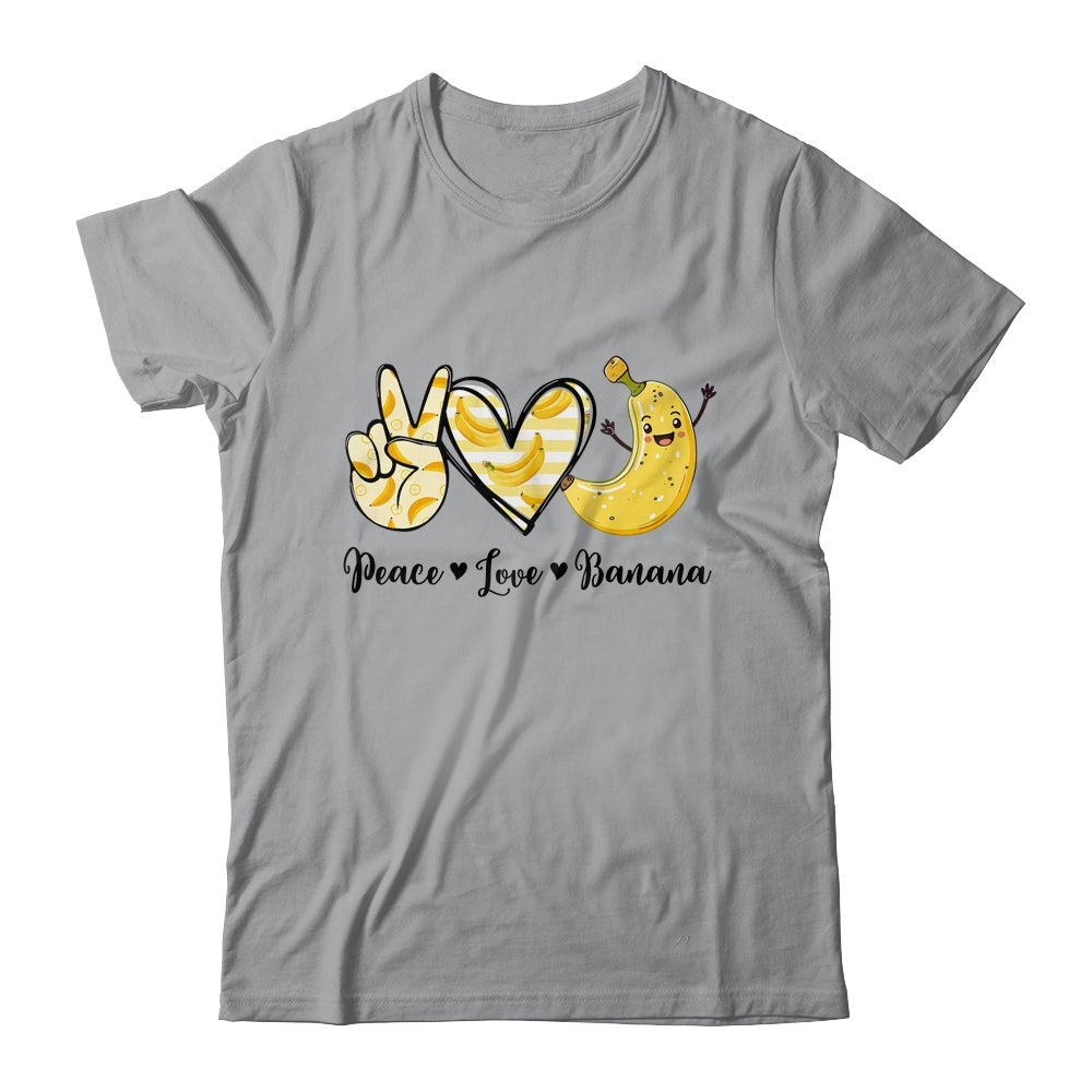 Peace Love Bananas Fresh Banana For Fruit Lover Vegan Shirt & Tank Top | siriusteestore