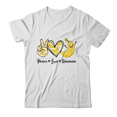 Peace Love Bananas Fresh Banana For Fruit Lover Vegan Shirt & Tank Top | siriusteestore