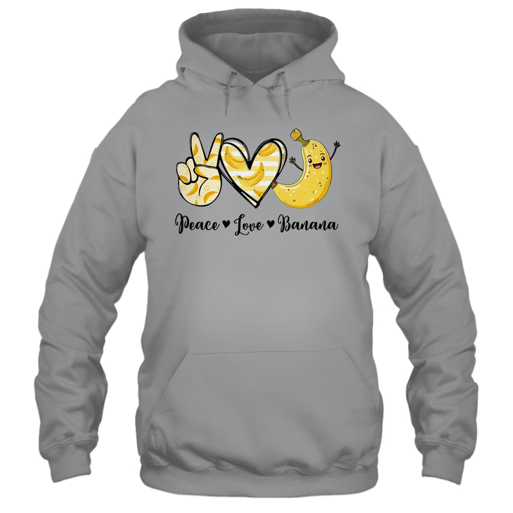 Peace Love Bananas Fresh Banana For Fruit Lover Vegan Shirt & Tank Top | siriusteestore