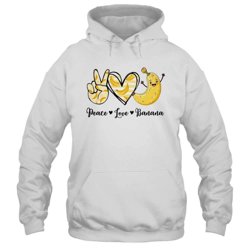 Peace Love Bananas Fresh Banana For Fruit Lover Vegan Shirt & Tank Top | siriusteestore