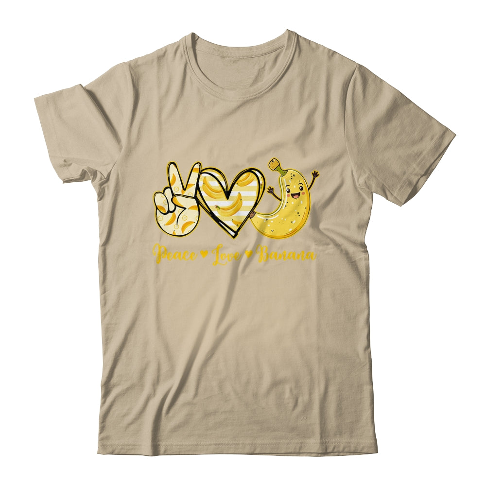 Peace Love Bananas Fresh Banana Fruit Lover Men Women Kids Shirt & Tank Top | siriusteestore