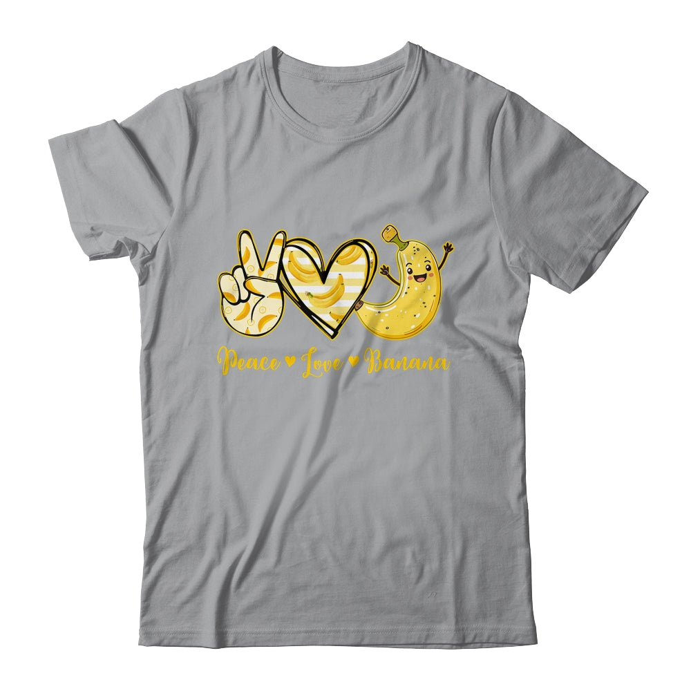 Peace Love Bananas Fresh Banana Fruit Lover Men Women Kids Shirt & Tank Top | siriusteestore
