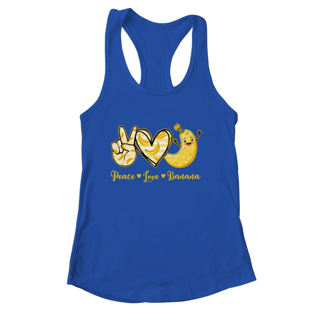 Peace Love Bananas Fresh Banana Fruit Lover Men Women Kids Shirt & Tank Top | siriusteestore