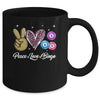 Peace Love Bingo Funny Lucky Bingo Lover Gambling For Women Mug | siriusteestore