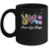 Peace Love Bingo Funny Lucky Bingo Lover Gambling For Women Mug | siriusteestore