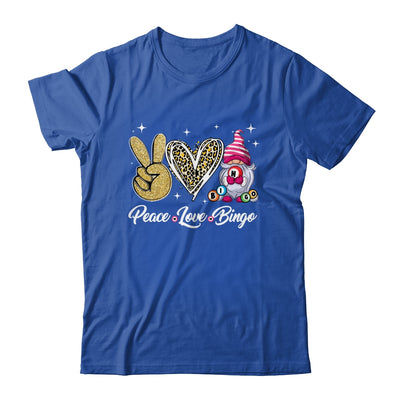 Peace Love Bingo Funny Lucky Design Bingo Gnome Lover Women Shirt & Tank Top | siriusteestore