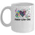 Peace Love CNA Leopard Heart Stethoscope Nursing Nurse Week Mug | siriusteestore