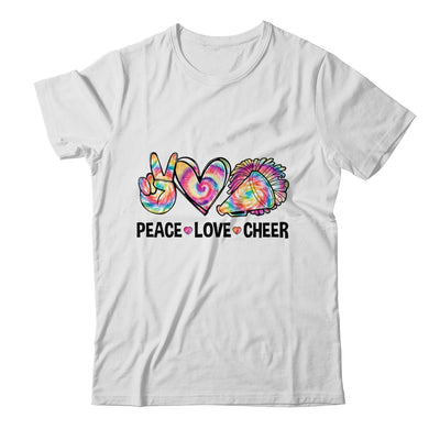 Peace Love Cheer Women Tie Dye Cheerleading Cheerleader Shirt & Tank Top | siriusteestore