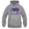 Peace Love Cure Blue Ribbon Thyroid Cancer Awareness Shirt & Hoodie | siriusteestore