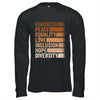 Peace Love Diversity Inclusion Equality Black History Month Shirt & Hoodie | siriusteestore