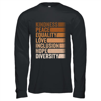 Peace Love Diversity Inclusion Equality Black History Month Shirt & Hoodie | siriusteestore