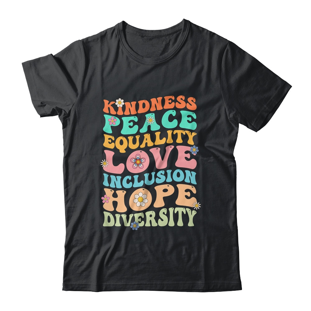 Peace Love Diversity Inclusion Hope Diversity  Groovy Shirt & Hoodie | siriusteestore